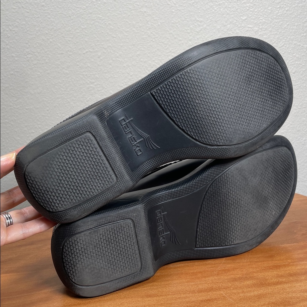 Dansko Patchwork Clogs Mules Comfort Leather Slip… - image 14